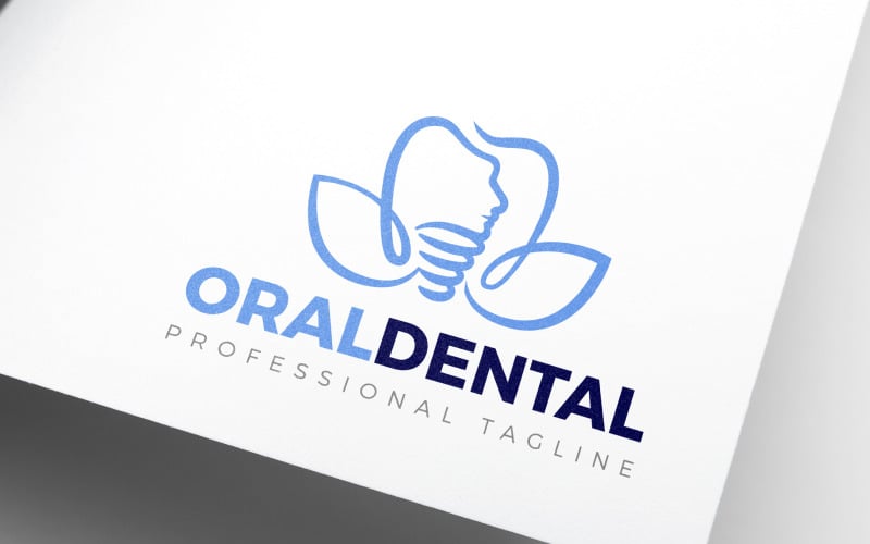 floral magnolia oral dental logo design original