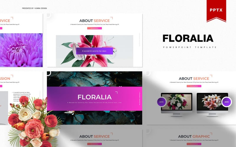 floralia powerpoint template original