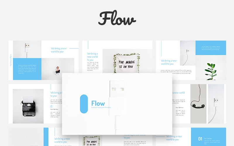 flow creative powerpoint template original