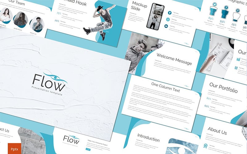 flow powerpoint template original