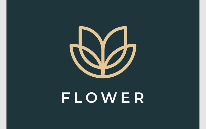 flower blossom minimalist logo original
