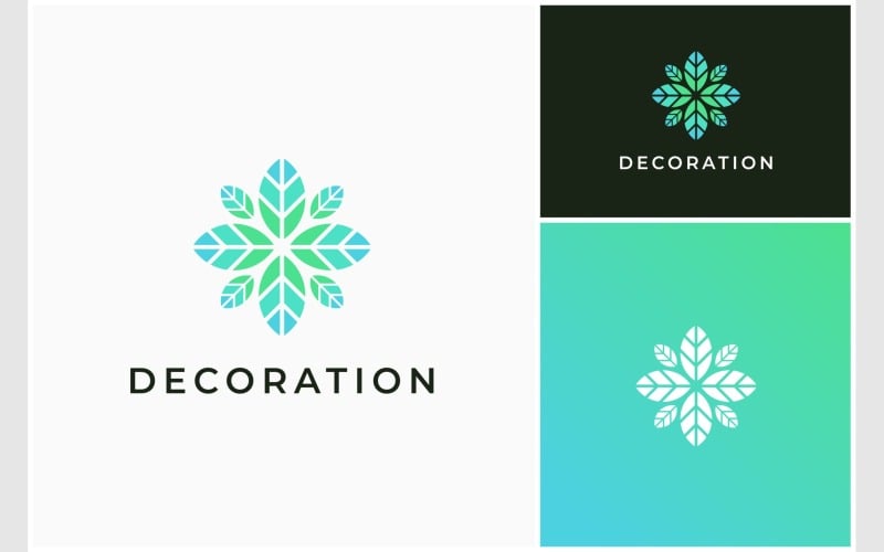 flower leaf foliage decoration logo original