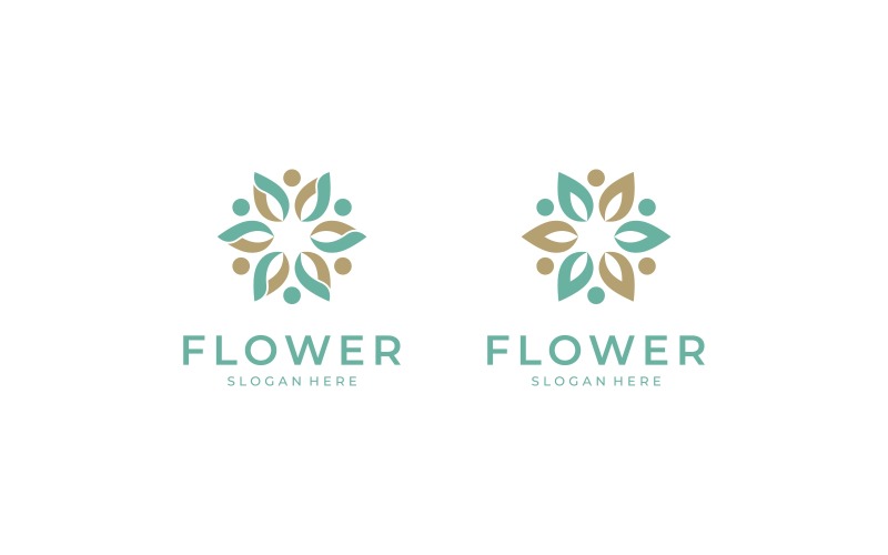 flower ornament abstract logo original