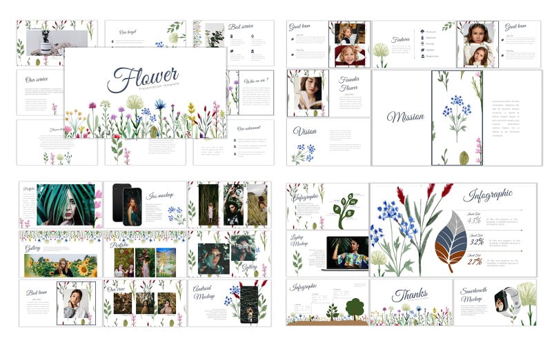 flower powerpoint template original