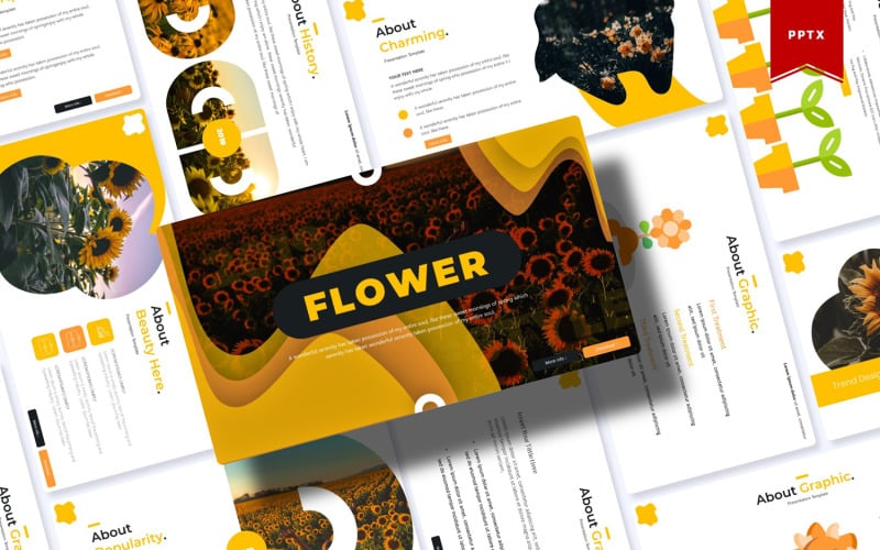 flower powerpoint template original