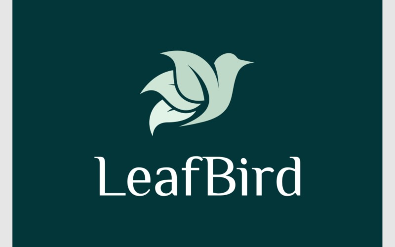 fly bird wing leaf natural logo original