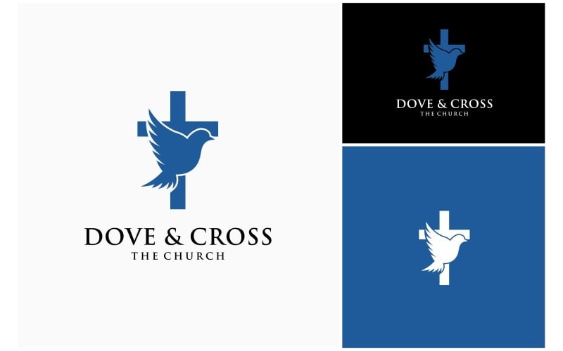 fly holy dove pigeon church faith logo original