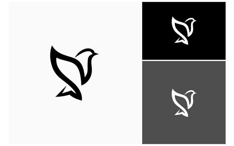 fly pigeon dove bird logo original