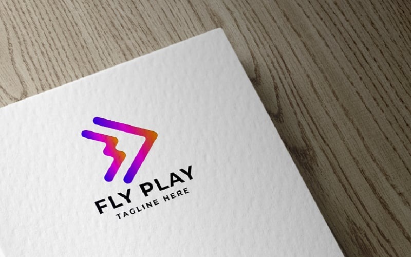 fly play pro logo template original