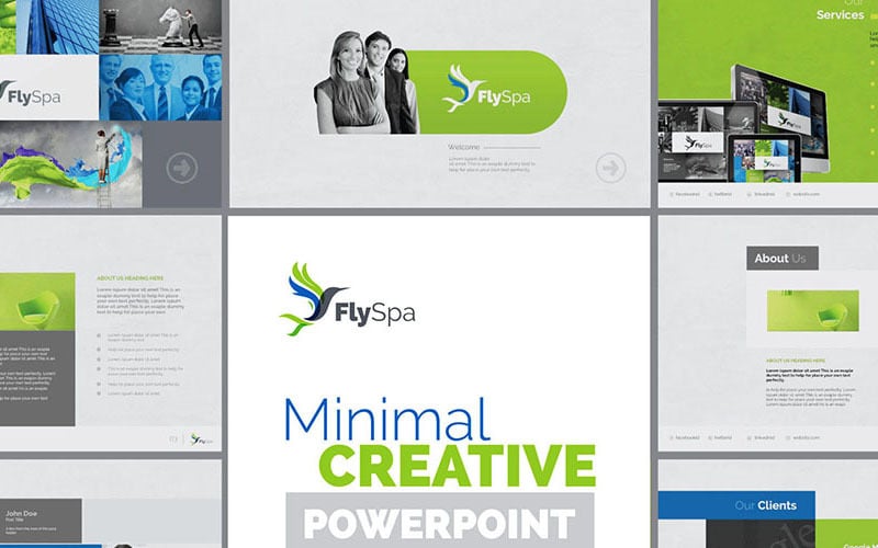 flyspa multipurpose business powerpoint template original