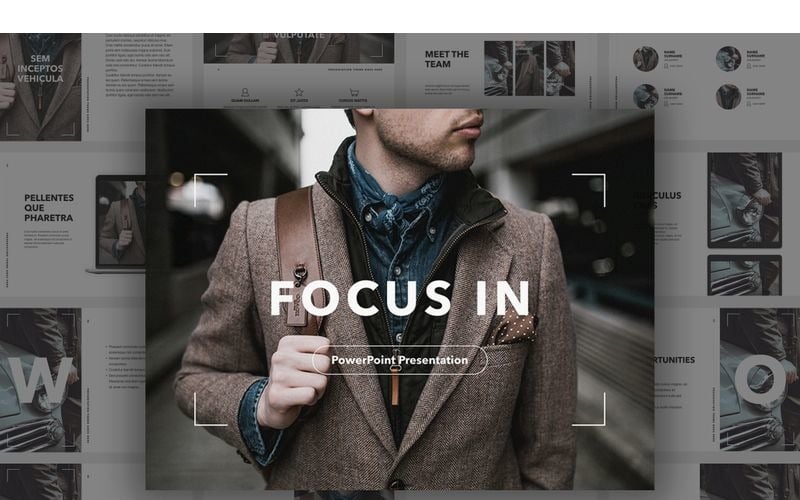 focus in powerpoint template original