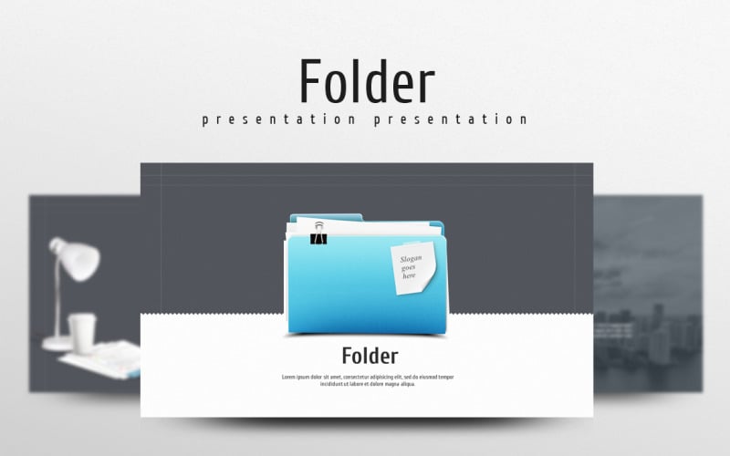 folder powerpoint template original
