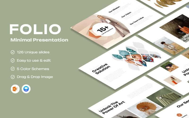 folio minimal powerpoint template original