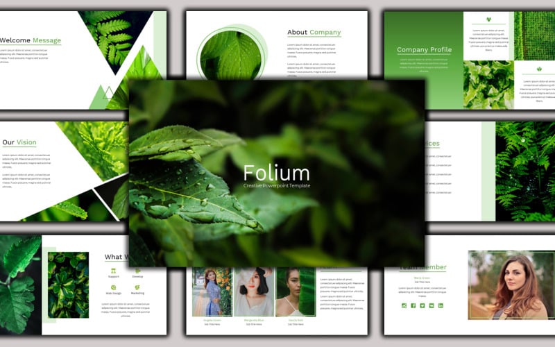 folium creative business powerpoint template original
