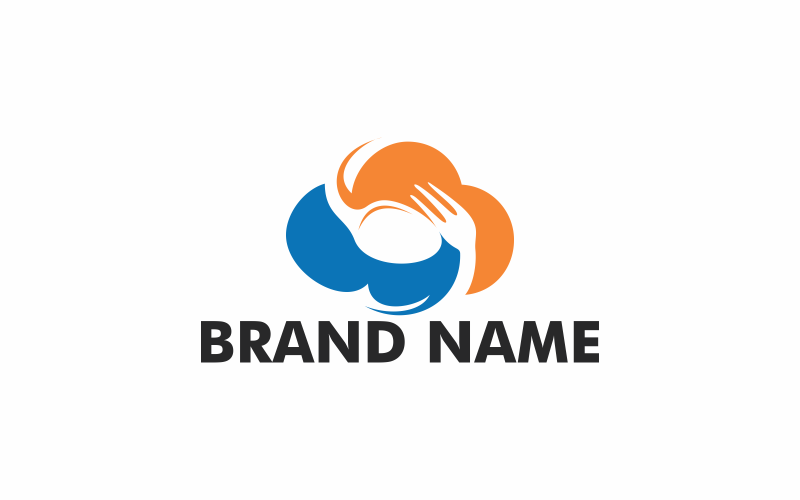 food and cloud logo template original