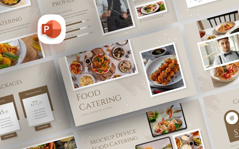 food catering powerpoint template original