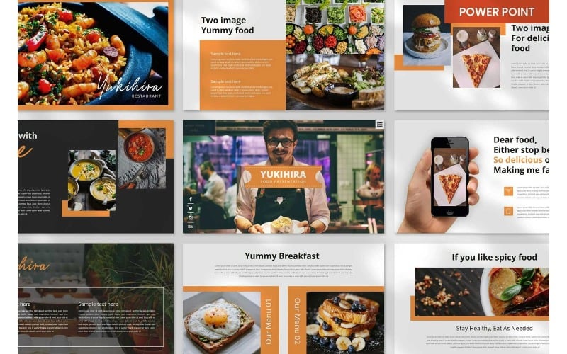 food powerpoint presentation templates original