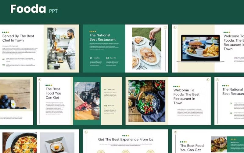 fooda culinary powerpoint template original