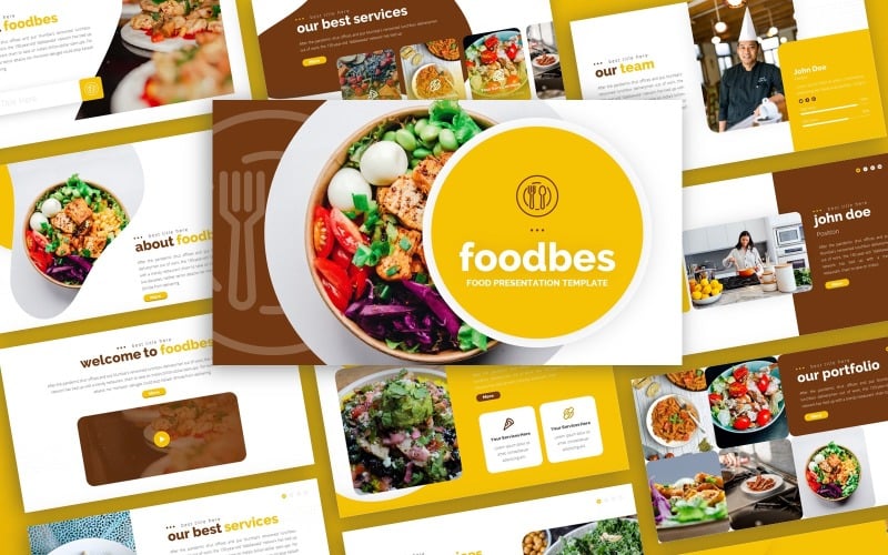 foodbes food multipurpose powerpoint template original