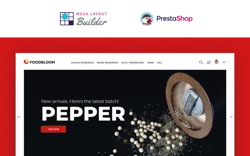 foodbloom spices store ecommerce template prestashop theme original