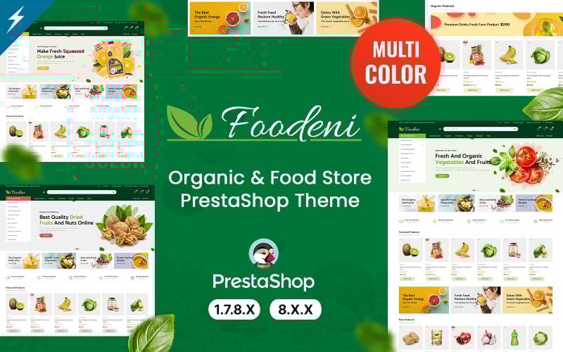 foodeni vegetable fruits and grocery prestashop theme original