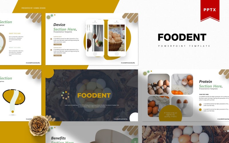 foodent powerpoint template original