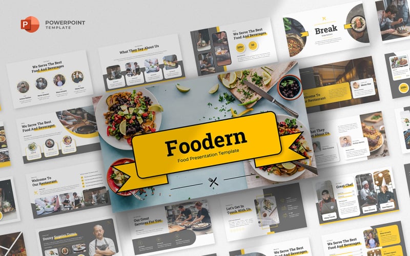 foodern food and beverage powerpoint template original