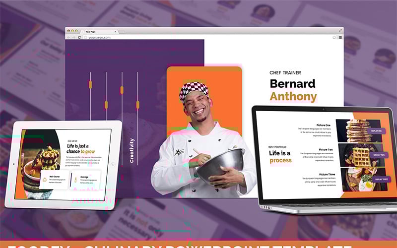foodey culinary powerpoint template original