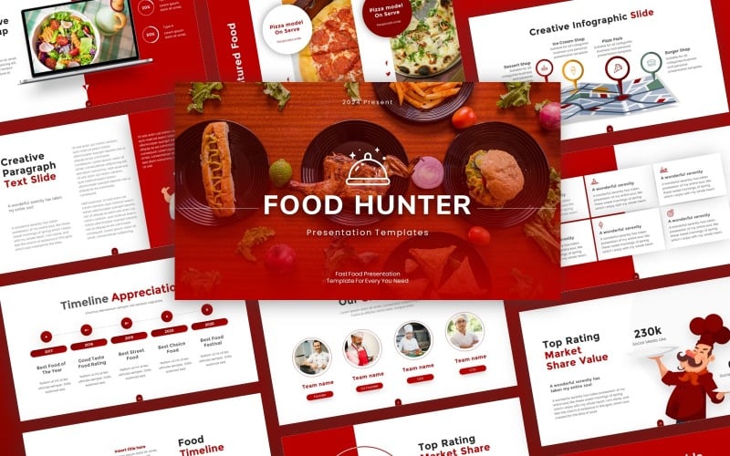 foodhunt food and resto presentation template original