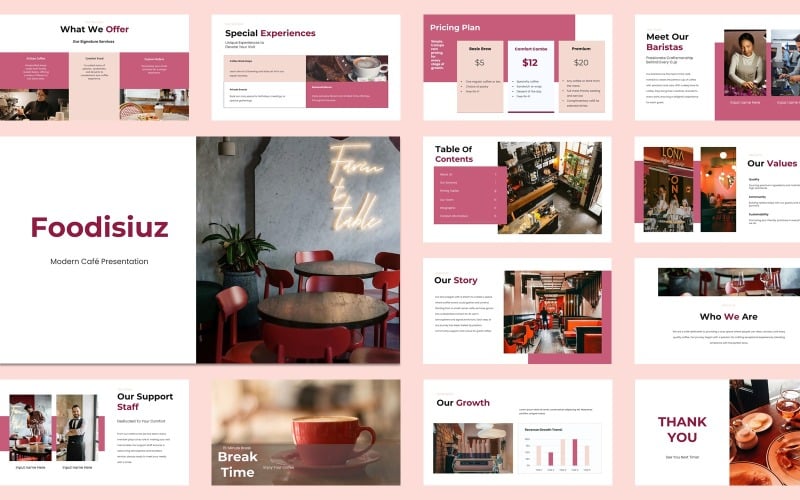 foodisiuz cafe presentation powerpoint original