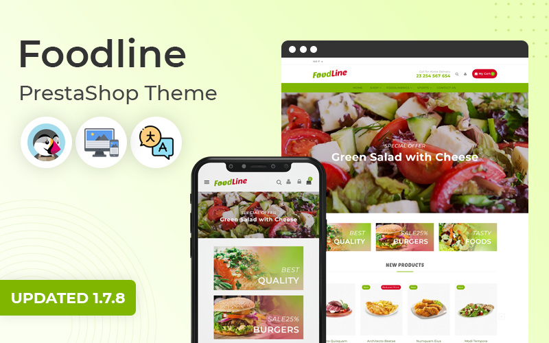 foodline restaurant amp online food store prestashop theme original