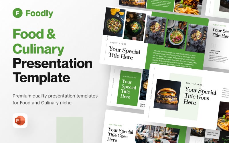 foodly food and culinary powerpoint presentation template original