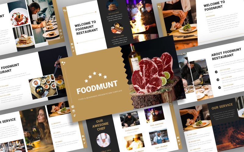 foodmunt food amp beverages powerpoint template original