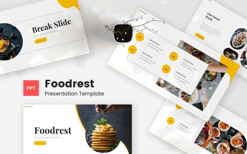 foodrest food powerpoint template original