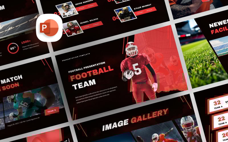 football team presentation template original