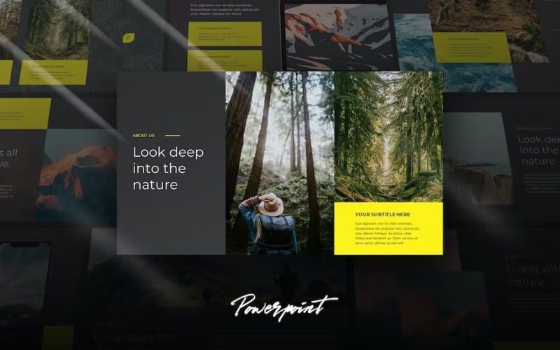 fora cinematic theme powerpoint template original