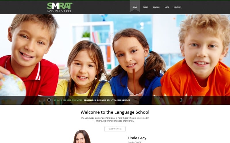 foreign language teaching joomla template original