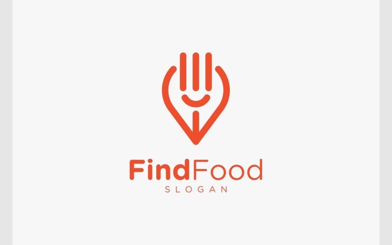 fork location find food logo original