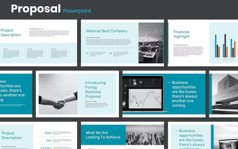 fortag business proposal template powerpoint original