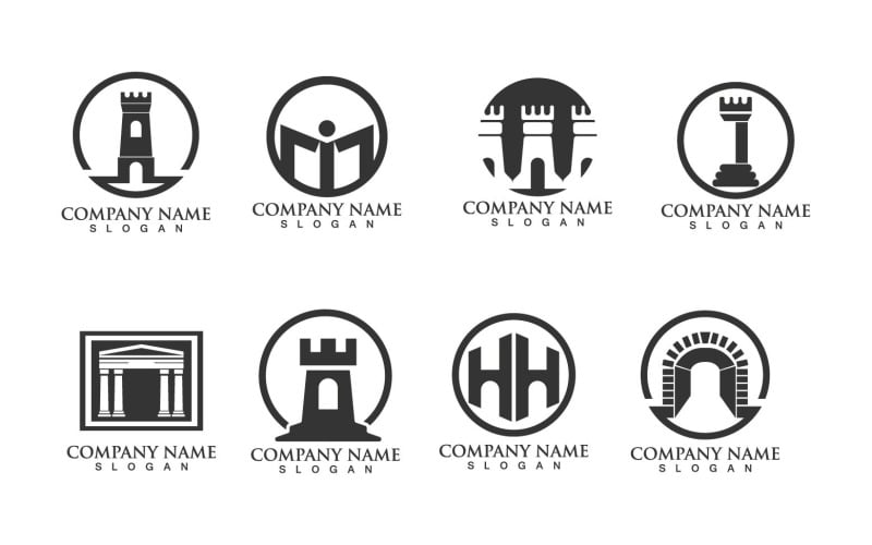 fortress logo and symbol v original