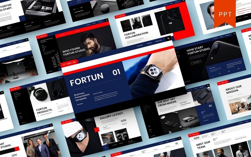 fortun business powerpoint template original