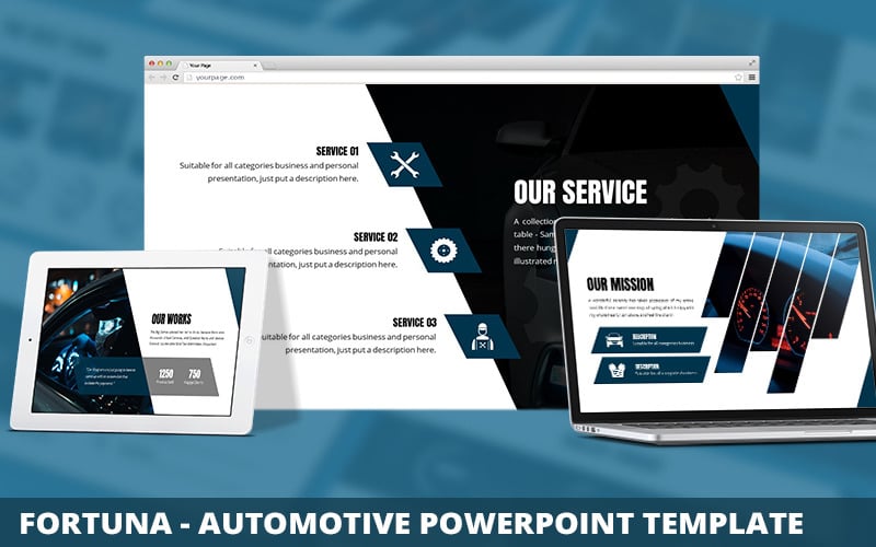 fortuna automotive powerpoint template original