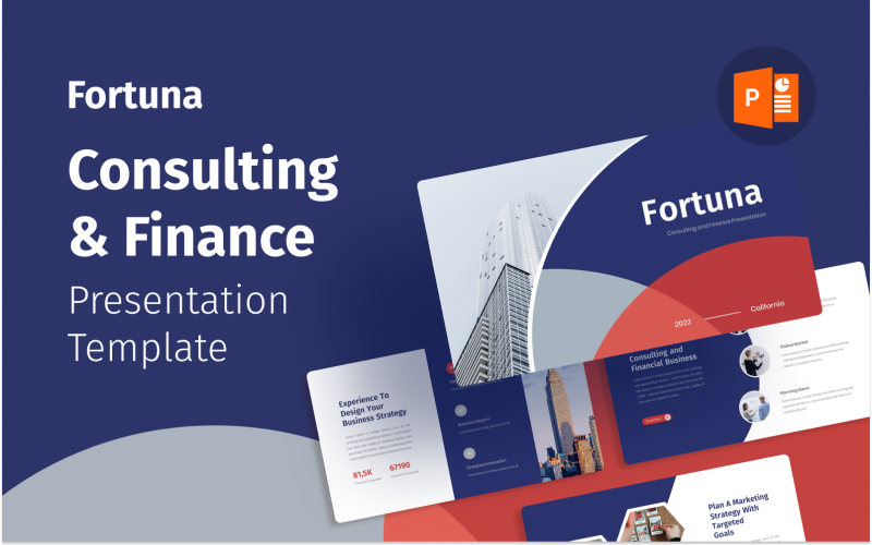 fortuna consulting amp finance powerpoint template original