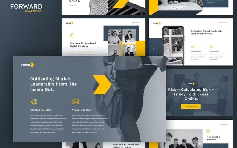 forward modern business powerpoint original