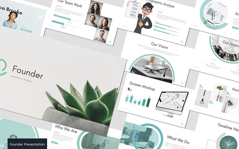 founder powerpoint template original