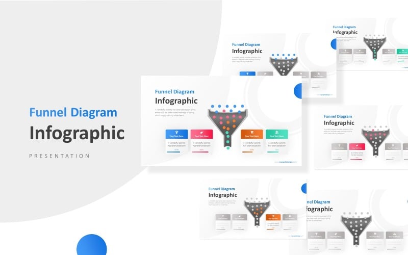 four process business infographic presentation powerpoint template original