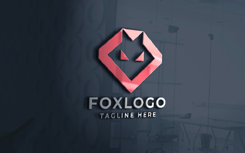 fox animal logo pro template original