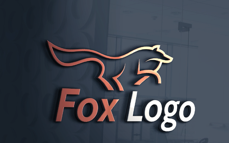 fox logo editable template original