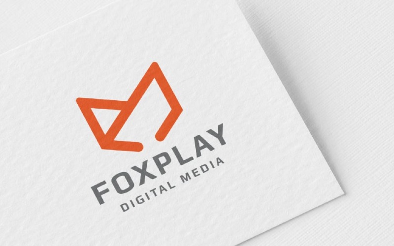 fox play pro logo template original