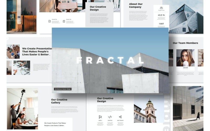 fractal powerpoint presentation template original
